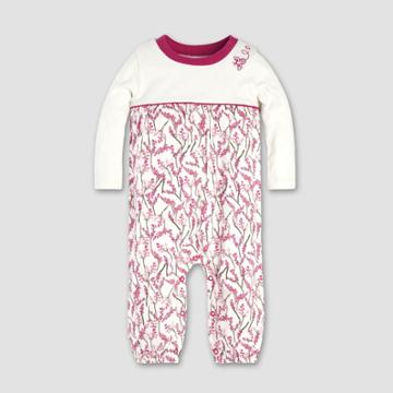 Burt's Bees Baby Baby Girls' Blooming Branches Coverall - Eggshell