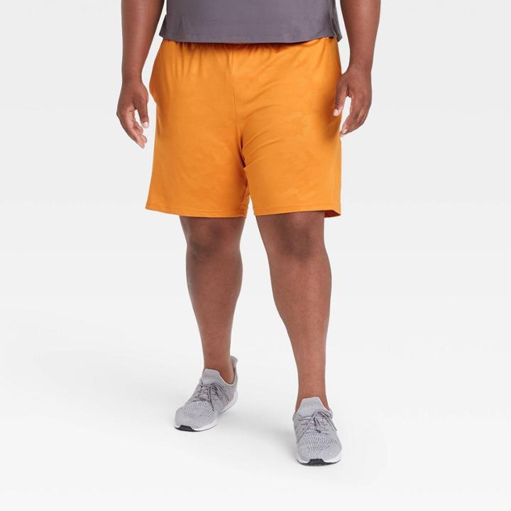 Men's Big & Tall Training Shorts - All In Motion Orange