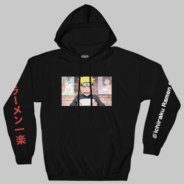 Men's Naruto Hooded Sweatshirt - Black