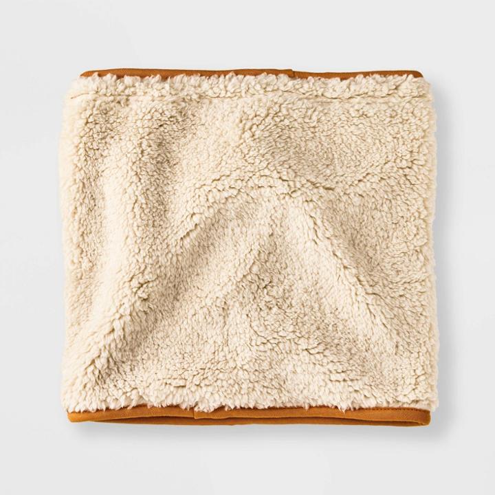 Men's Sherpa Gaiter With Elastic Binding - Goodfellow & Co Cream, Ivory