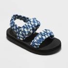 Toddler Girls' Mia Ankle Quarter Sandals - Cat & Jack Blue