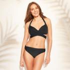 Women's Underwire Wrap Bikini Top - Kona Sol Black M,