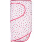 Miracle Blanket Swaddle Wrap - Hearts Coral, Hearts Pink