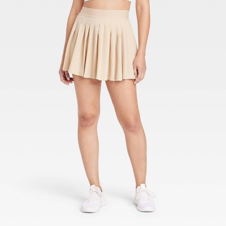 Women's Pleated Flex Skort - All In Motion Beige