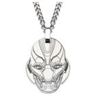Marvel Ultron Face Stainless Steel Laser Etched Pendant With Chain (22), Kids Unisex