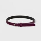 Women's 25mm Velvet Belt - A New Day Lilac