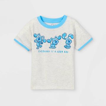 Nickelodeon Toddler Boys' Blue's Clues Short Sleeve Graphic T-shirt - Gray