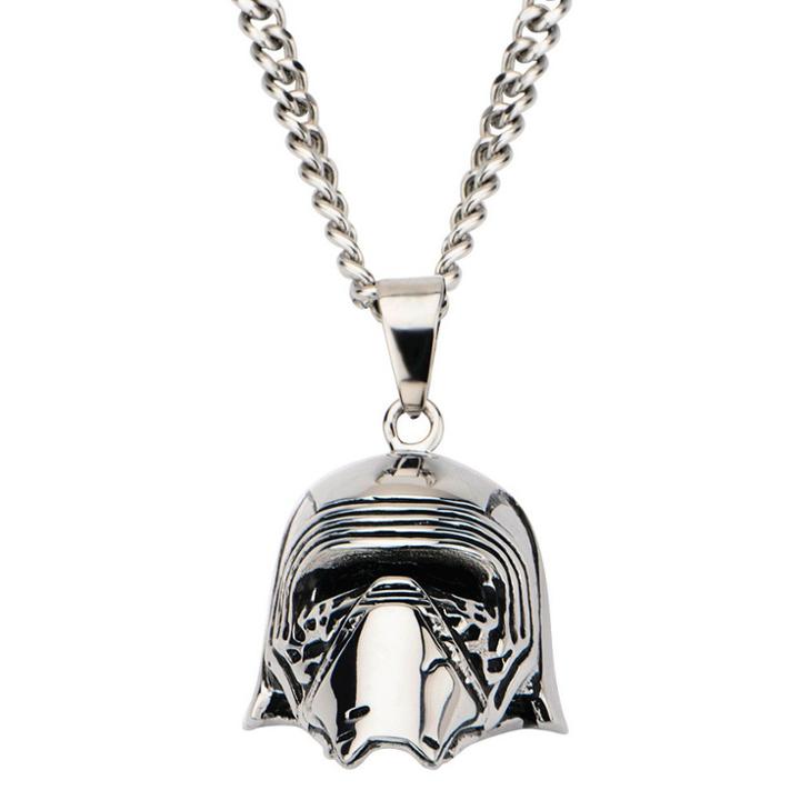 Men's Star Wars Kylo Ren Stainless Steel 3d Pendant With Chain