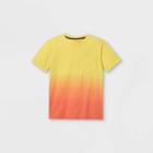 Boys' Tie-dye Short Sleeve T-shirt - Art Class Yellow/orange