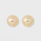 Smooth Large Button Earrings - A New Day Gold