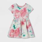 Toddler Girls' Tie-dye Short Sleeve Dress - Cat & Jack