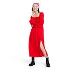Women's Smocked Bodice Midi Dress - La Ligne X Target Red Xxs