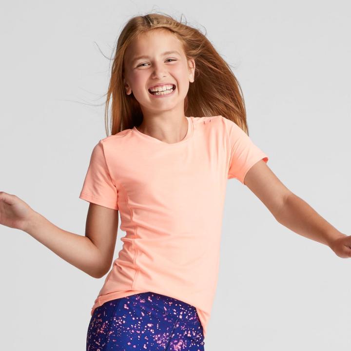 Girls' Super Soft Tech T-shirt Coral (pink) L - C9 Champion