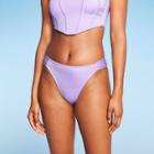 Women's Medium Coverage Bikini Bottom - Wild Fable Purple Xxs