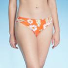 Women's Hipster Bikini Bottom - Xhilaration Orange Floral