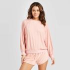 Women's Crewneck Raglan Sweatshirt - Universal Thread Pink