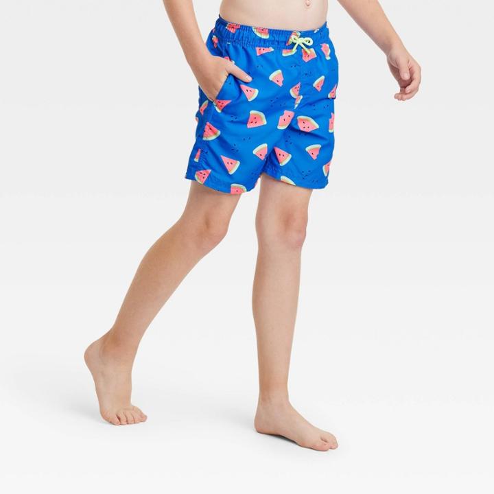 Boys' Watermelon Swim Trunks - Cat & Jack Blue