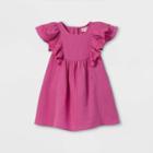 Toddler Girls' Ruffle Sleeve Dress - Cat & Jack Pink