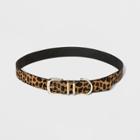 Women's Double Loop Exotic Belt - Wild Fable Leopard Print S,