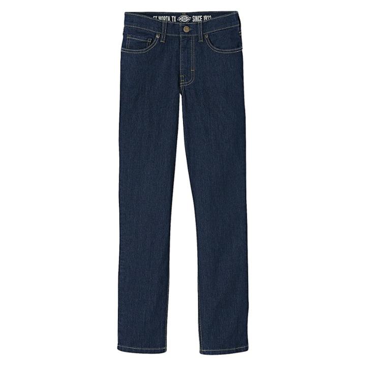 Dickies Boys' Slim Fit Straight Leg Denim Jeans - Medium Wash