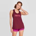 Women's Loose Fit Make Fit Happen Graphic Tank Top - C9 Champion Berry L, Size: