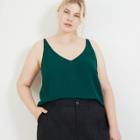 Women's Plus Size Essential Tank Top - A New Day Green