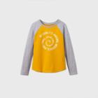 Girls' Amazing Family Long Sleeve Graphic Baseball T-shirt - Cat & Jack Yellow/gray