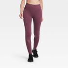 Women's Mid-rise Seamless Open Work 7/8 Leggings 25 - All In Motion Mulberry