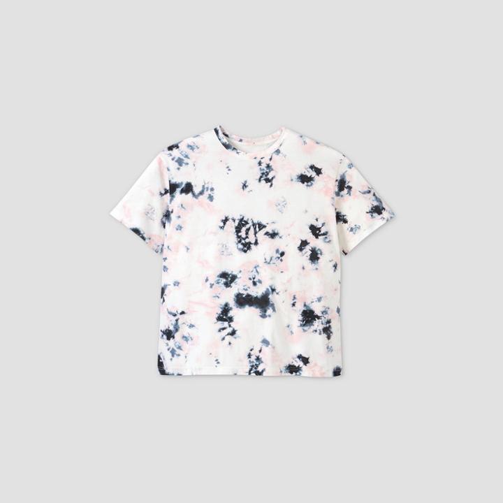 Men's Big & Tall Tie-dye Short Sleeve T-shirt - Original Use Pink