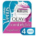 Venus Comfortglide Plus Olay Sugarberry Women's Razor Blade Refills