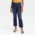 Women's High-rise Bootcut Cropped Jeans - Universal Thread Dark Wash