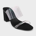Women's Rumor Translucent Heeled Slide Sandals - Who What Wear Clear