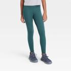 Girls' Velour Pieced Leggings - All In Motion Green