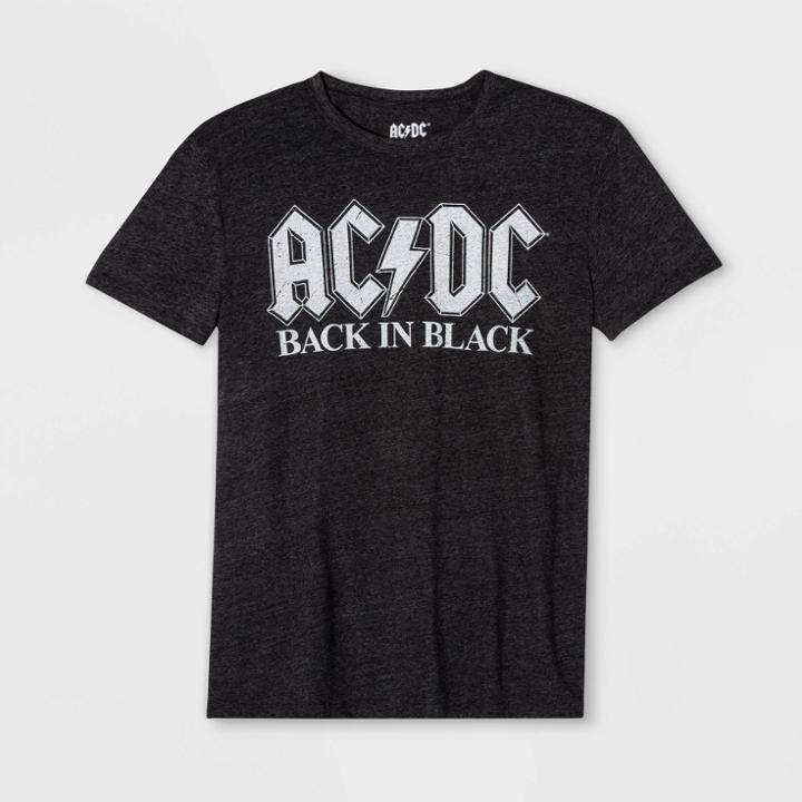 Epic Rights Men's Ac/dc Short Sleeve Graphic T-shirt - Black