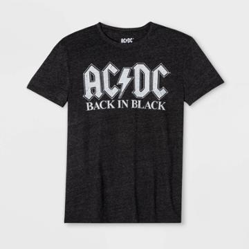 Epic Rights Men's Ac/dc Short Sleeve Graphic T-shirt - Black