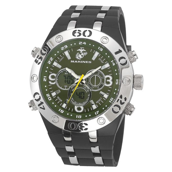 Men's' Wrist Armor U.s. Marine Corps C23 Analog-digital Quartz Watch - Green,