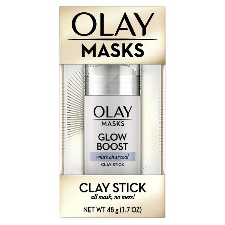 Olay Glow Boost White Charcoal Clay Face Mask Stick Facial Cleanser