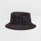 No Brand Pride Grid Bucket Hat - Black Plaid