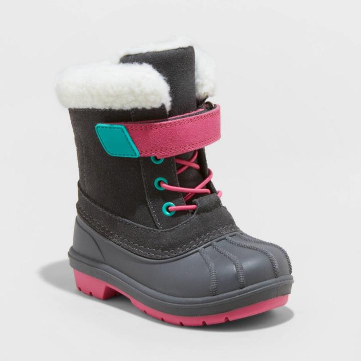 Toddler Girls' Journey Winter Boots - Cat & Jack Gray