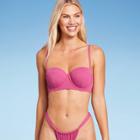 Women's Light Lift Bralette Bikini Top - Shade & Shore Pink