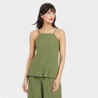 Women's Ribbed Tank Top - A New Day Green
