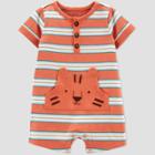 Baby Boys' Tiger Striped Romper - Just One You Made By Carter's Orange