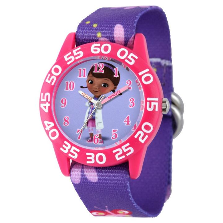 Girls' Disney Doc Mcstuffins Plastic Watch - Purple, Girl's