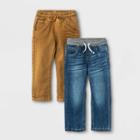 Toddler Boys' 2pk Skinny Fit Jeans - Cat & Jack Medium Vintage Denim Wash