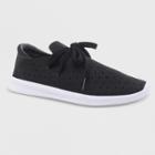 Women's Janai Lace Up Lightweight Laser Cut Dot Sneakers - Mossimo Supply Co. Black