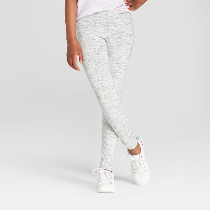 Girls' Sparkle Leggings - Cat & Jack Almond Cream