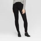 Women's High-rise Pull On Jeggings - Universal Thread Black