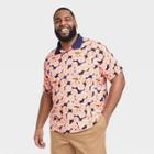 Men's Big & Tall Regular Fit Short Sleeve Performance Polo Shirt - Goodfellow & Co Navy Blue