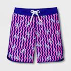 Boys' Palm Print Swim Shorts - Art Class Blue