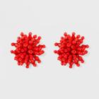 Sugarfix By Baublebar Beaded Stud Earrings - Red